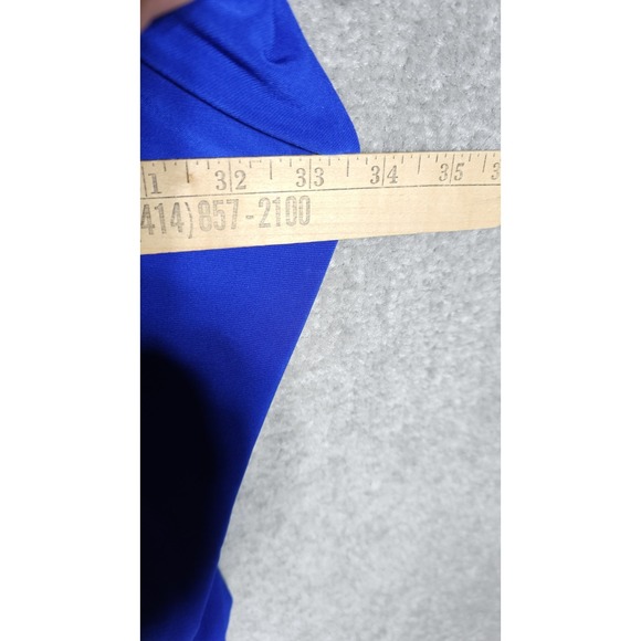 Joseph Ribkoff Rhinestone Neck Top Womens Size 14 Royal Blue Dolman Sleeve Party - Picture 8 of 9